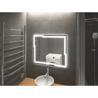Зеркало в ванную комнату с подсветкой Лавелло 90х90 см